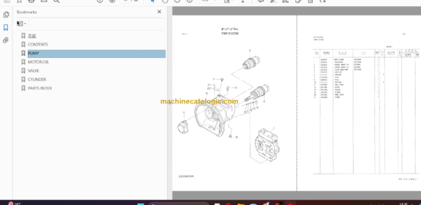 JD590D Hydraulic Excavator Parts Catalog & Equipment Components Parts Catalog