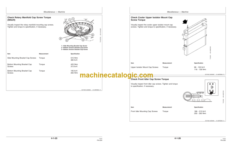 John Deere 853JH 903JH 909JH Tracked Harvester Operators Manual (OMT238858)