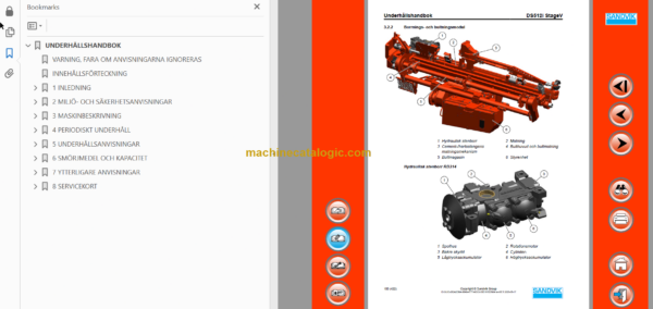 Sandvik DS512i Drill Rig Operator's and Maintenance Manual (123B83597-1 Swedish)