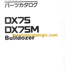 Hitachi DX75 DX75M Bulldozer Parts Catalog