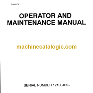 Timberjack 1210B Forwarder Operator and Maintenance Manual