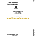 John Deere 315C Sideshift Backhoe Loader Parts Catalog (OMT133422)