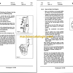 Timberjack 1210B Forwarder Operator and Maintenance Manual