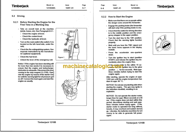 Timberjack 1210B Forwarder Operator and Maintenance Manual
