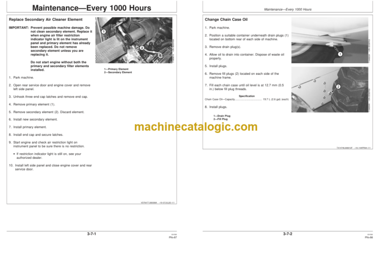 John Deere 332 Skid Steer Operators Manual (OMT205052)