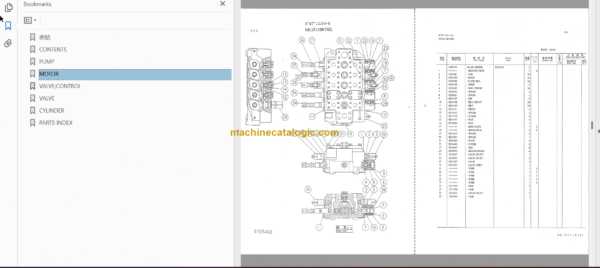 Hitachi MA400U-2 Amphibious Soft Terrain Vehicle Parts Catalog & Equipment Components Parts Catalog