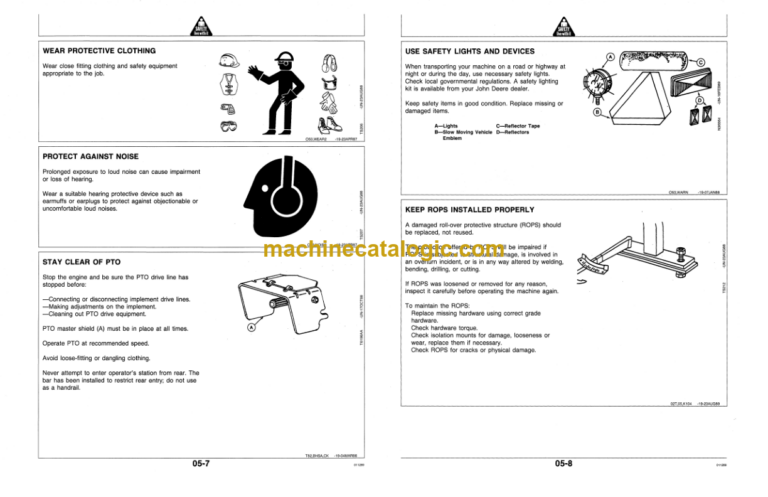 John Deere 315C Sideshift Backhoe Loader Parts Catalog (OMT133422)