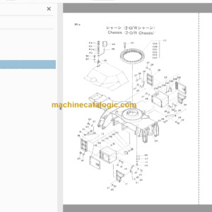 Hitachi JD595 Wheeled Hydraulic Excavator Parts Catalog & Equipment Components Parts Catalog