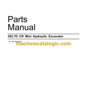 CAT 302.7D CR Mini Hydraulic Excavator Tier4 Parts Manual