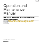 Cat MH3022 MH3024 M322 MH3026 Material Handler Operation and Maintenance Manual