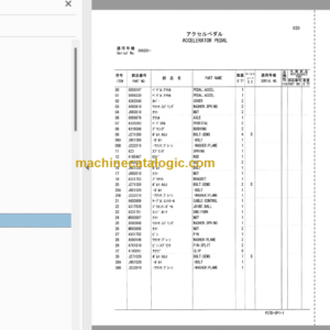 Hitachi SCX500W Track Crane Parts Catalog & Equipment Components Parts Catalog