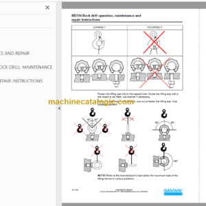 Sandvik DS512i Drill Rig Service and Parts Manual(120B68009-1)