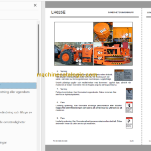Sandvik LH625E Mining Loader Operator’s and Maintenance Manual (L825E021 Swedish)