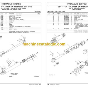 CAT 302.7D CR Mini Hydraulic Excavator Tier4 Parts Manual