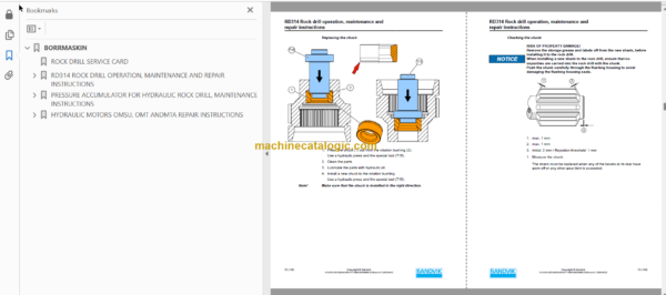 Sandvik DS512i Drill Rig Service and Parts Manual(120B68009-1)