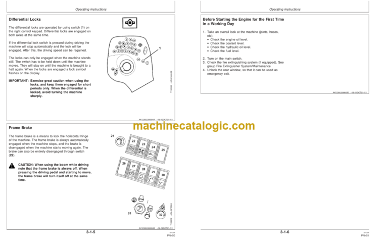 John Deere 1270D Harvester Operator's Manual (SN WJ1270D000393-)