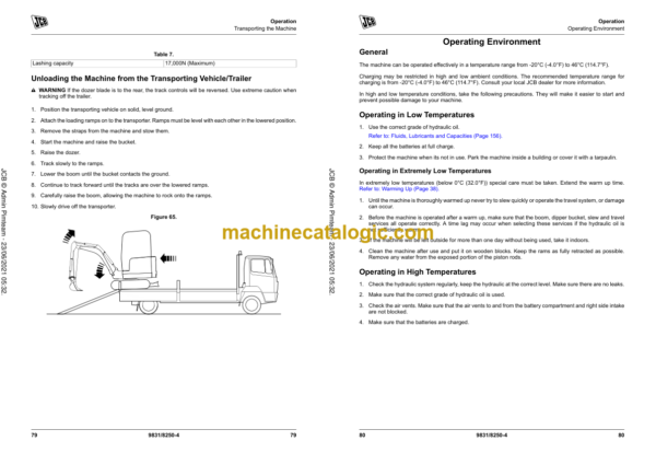 JCB 19C-1e Compact Excavator Operators Manual