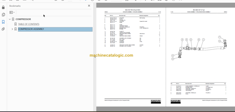 Sandvik DT922i Tunnelling Drill Service and Parts Manual (119D61465-1)