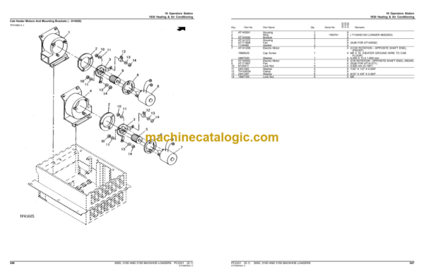 John Deere 300D 310D AND 315D BACKHOE LOADERS Parts Catalog (PC2321)
