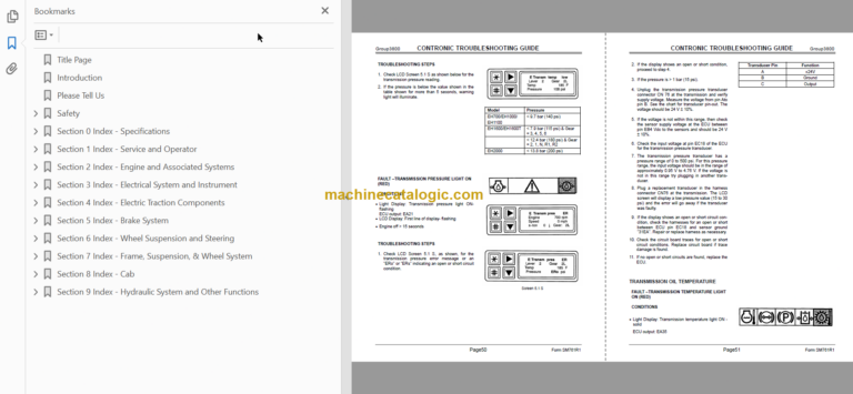 Hitachi EH4500-2 Rigid Dump Truck Technical and Workshop Manual