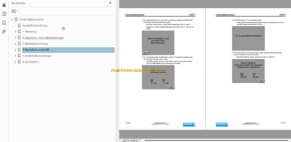 Sandvik LH517 Mining Loader Operator's and Maintenance Manual (L817D659 Swedish)