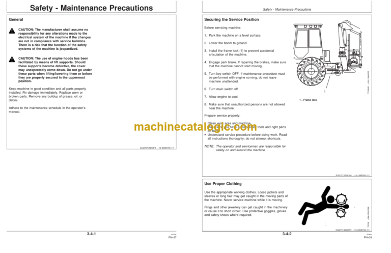 Timberjack 1710D Forwarder Operators Manual (SN WJ1710D001001-)