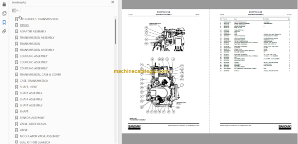 Sandvik LH514 Mining Loader Service and Parts Manual (L814D988)