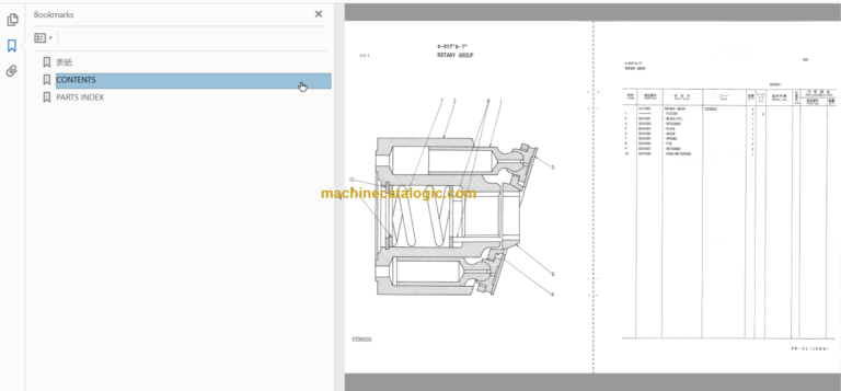 JD70D Hydraulic Excavator Parts Catalog & Equipment Components Parts Catalog