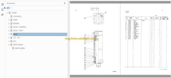 Hitachi FK180-3 Hydraulic Truck Crane Parts Catalog & Equipment Components Parts Catalog