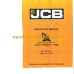 JCB HYDRADIG 110W Operator Manual
