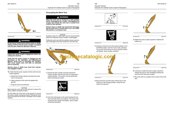 Caterpillar MH3022 MH3024İ M322 MH3026 Material Handler Operation and Maintenance Manual