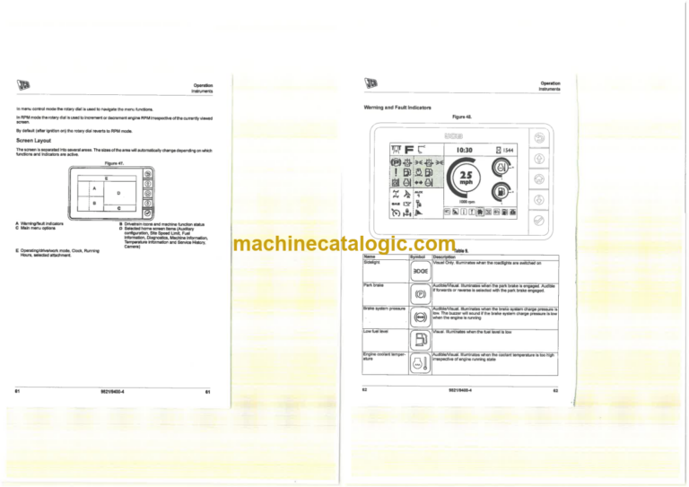 JCB HYDRADIG 110W Operator Manual