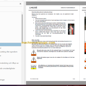 Sandvik LH625E Mining Loader Operator’s and Maintenance Manual (L825E022 Swedish)