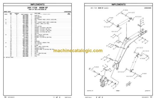 CAT 302.7D CR Tier3 Mini Hydraulic Excavator Parts Manual