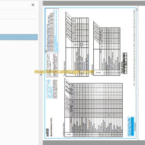 Sandvik DS512i Drill Rig Service and Parts Manual (121B69683-1)