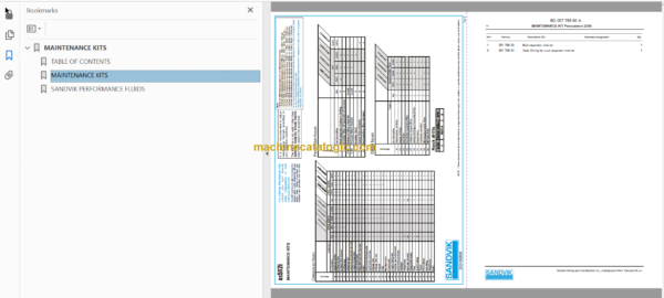 Sandvik DS512i Drill Rig Service and Parts Manual (121B69683-1)