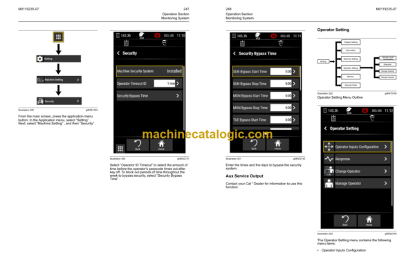 Caterpillar MH3022 MH3024İ M322 MH3026 Material Handler Operation and Maintenance Manual