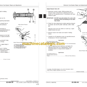 John Deere POWERTECH 4.5L & 6.8L Diesel Engines Level 4 Electronic Fuel Systems With Bosch VP44 Pump Technical Manual