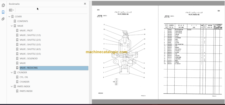 Hitachi Sumitomo ML250R Mobil Labor Parts Catalog & Equipment Components Parts Catalog