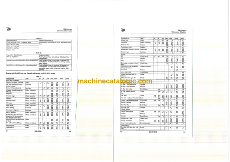 JCB HYDRADIG 110W Operator Manual
