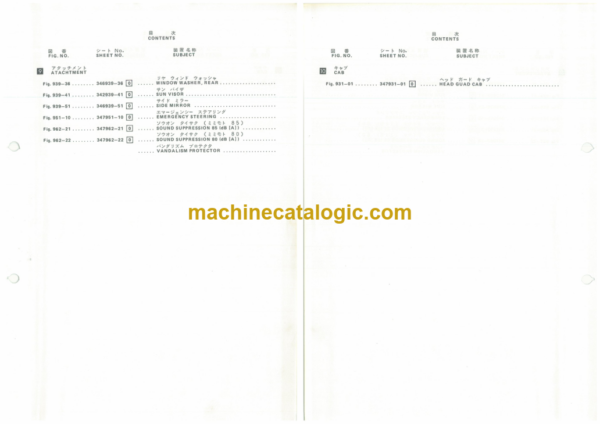 Furukawa FL150-1 Wheel Loader Parts Catalog