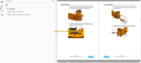 Sandvik DS512i Drill Rig Service and Parts Manual (121B69683-1)