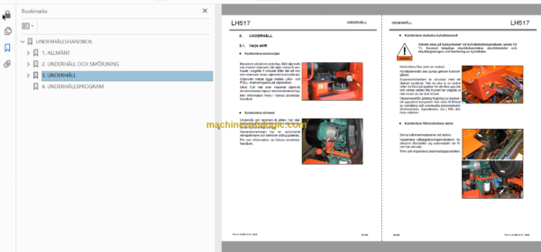 Sandvik LH517 Mining Loader Operator's and Maintenance Manual (L917D216 Swedish)