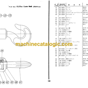 Hitachi F34 TRUCK CRANES PARTS LIST