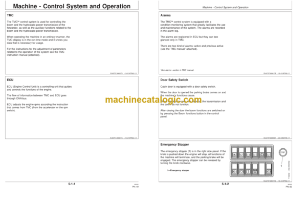 Timberjack 1710D Forwarder Operators Manual (SN WJ1710D000680-)