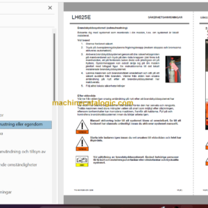 Sandvik LH625E Mining Loader Operator’s and Maintenance Manual (L825E023 Swedish)