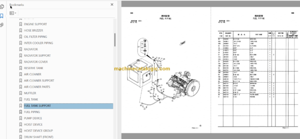 Hitachi UCX300 Wheel Crane Parts Catalog & Equipment Components Parts Catalog