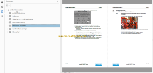 Sandvik LH621 Mining Loader Operator's and Maintenance Manual (L821D407 Swedish)