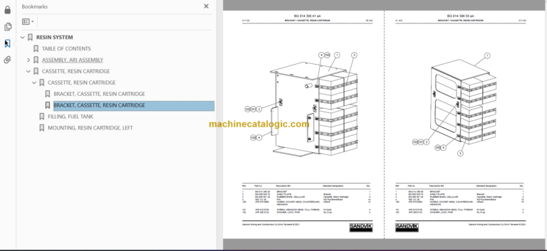 Sandvik DS512i Drill Rig Service and Parts Manual (121B76657-1)