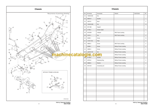 Bobcat T3571L Telehandler Parts Manual